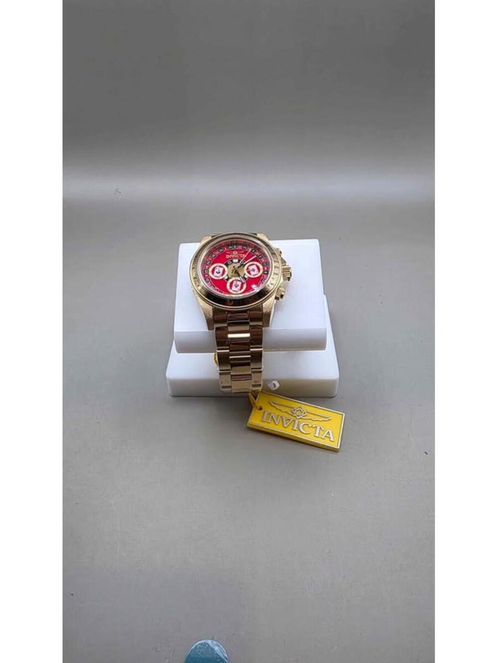 Invicta Speedway Monte Carlo Red Roulette Chrono Watch